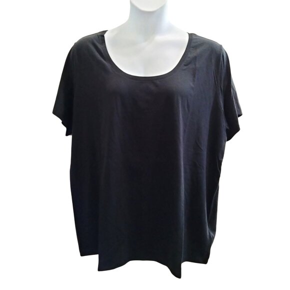 Amazon Essentials Size 3XL Black Scoop Neck Short-Sleeve T-Shirt Pack Of 2 - Picture 3 of 9